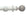 Hallis Modern Country Floral Ball Curtain Pole Set in Brushed Ivory