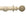 Hallis Modern Country Floral Ball Curtain Pole Set in Brushed Cream