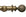 Hallis Modern Country Floral Ball Curtain Pole Set in Gold Black