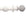 Hallis Modern Country Ribbed Ball Curtain Pole Set in Brushed Ivory