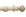 Hallis Modern Country Ribbed Ball Curtain Pole Set in Brushed Cream