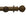 Hallis Modern Country Ribbed Ball Curtain Pole Set in Dark Oak