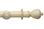 Hallis Modern Country Sugar Pot Curtain Pole Set in Brushed Cream