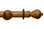 Hallis Modern Country Sugar Pot Curtain Pole Set in Light Oak