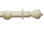 Hallis Modern Country Sugar Pot Curtain Pole Set in Pearl