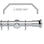 Hallis Neo Chrome Trumpet 5-Sided Bay Window Curtain Pole Set shown in 35mm