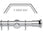 Hallis Neo Chrome Trumpet 3-Sided Bay Window Curtain Pole Set shown in 35mm