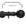 Hallis Neo Matt Black Ball 5-Sided Bay Window Curtain Pole Set shown in 35mm