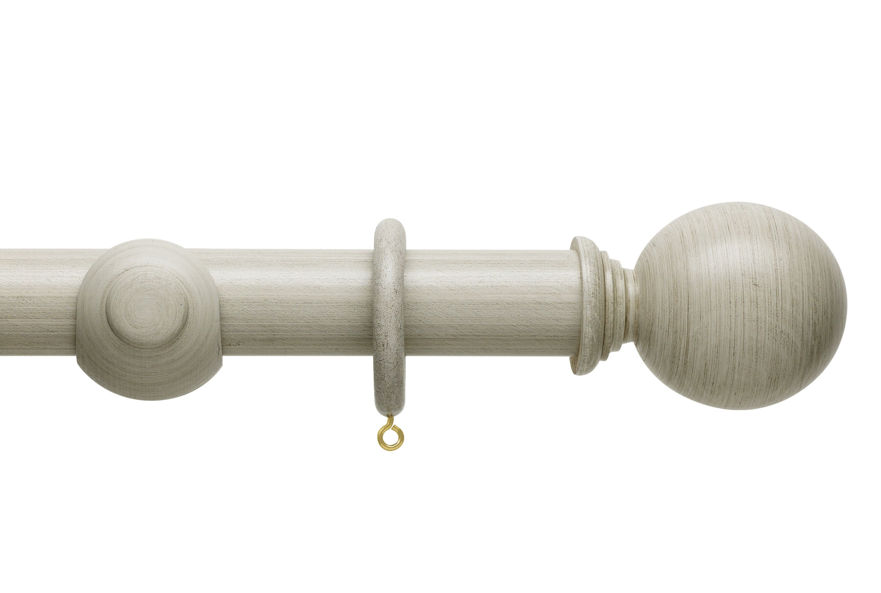 Hallis Origins Ball Curtain Pole Set in Flint Grey