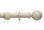 Hallis Origins Ball Curtain Pole Set in Limestone