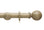Hallis Origins Ball Curtain Pole Set in Quarry Stone