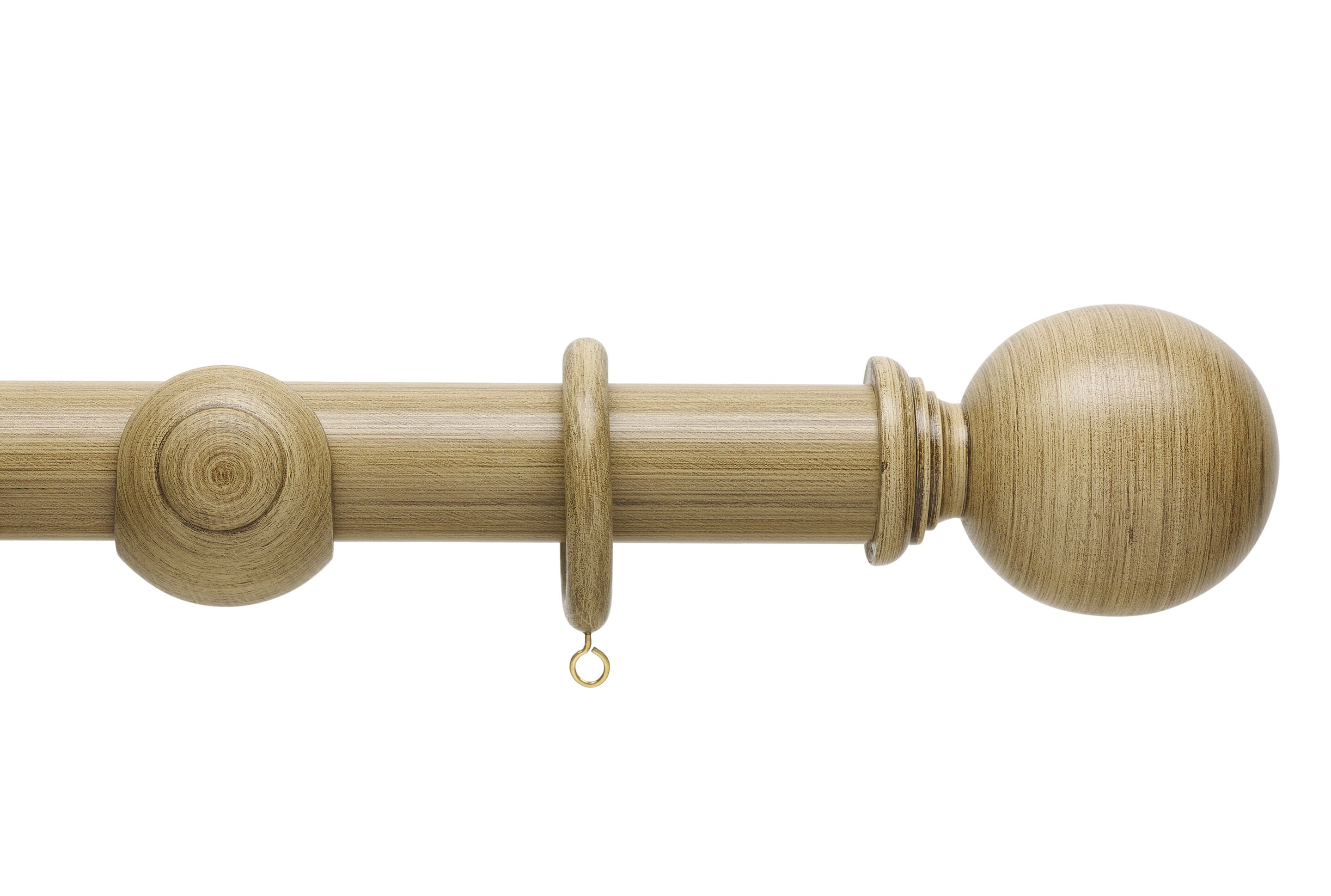 Hallis Origins Ball Curtain Pole Set in Shale