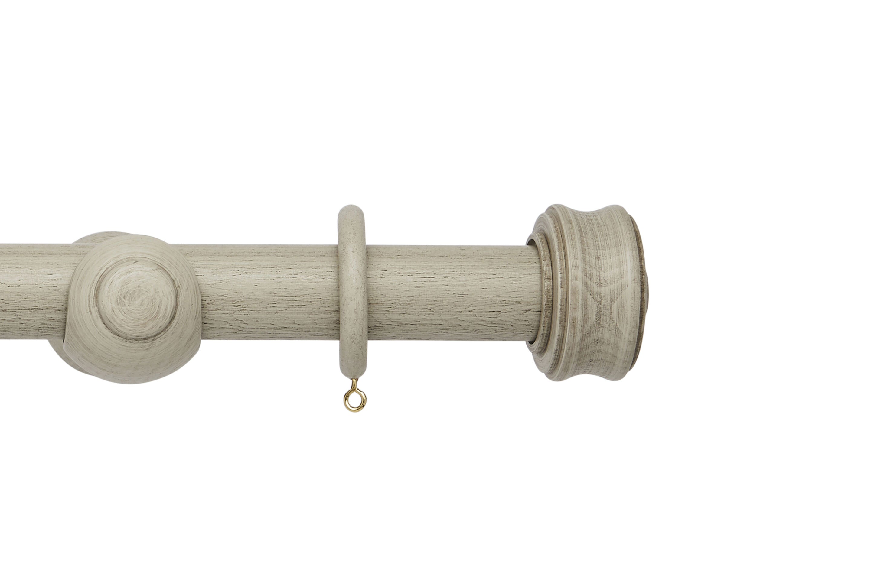 Hallis Origins Disc Curtain Pole Set in Flint Grey
