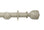 Hallis Origins Tulip Urn Curtain Pole Set in Flint Grey
