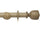 Hallis Origins Tulip Urn Curtain Pole Set in Millstone Grey