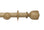 Hallis Origins Tulip Urn Curtain Pole Set in Quarry Stone
