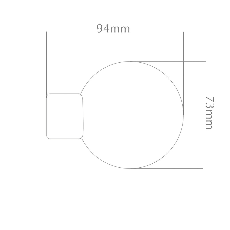 Finial dimensions