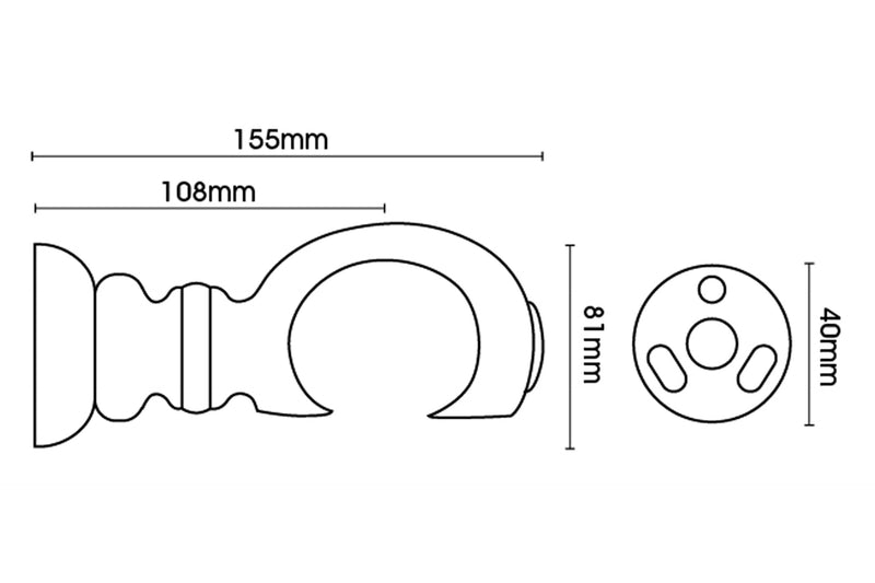 55mm Clasp Bracket