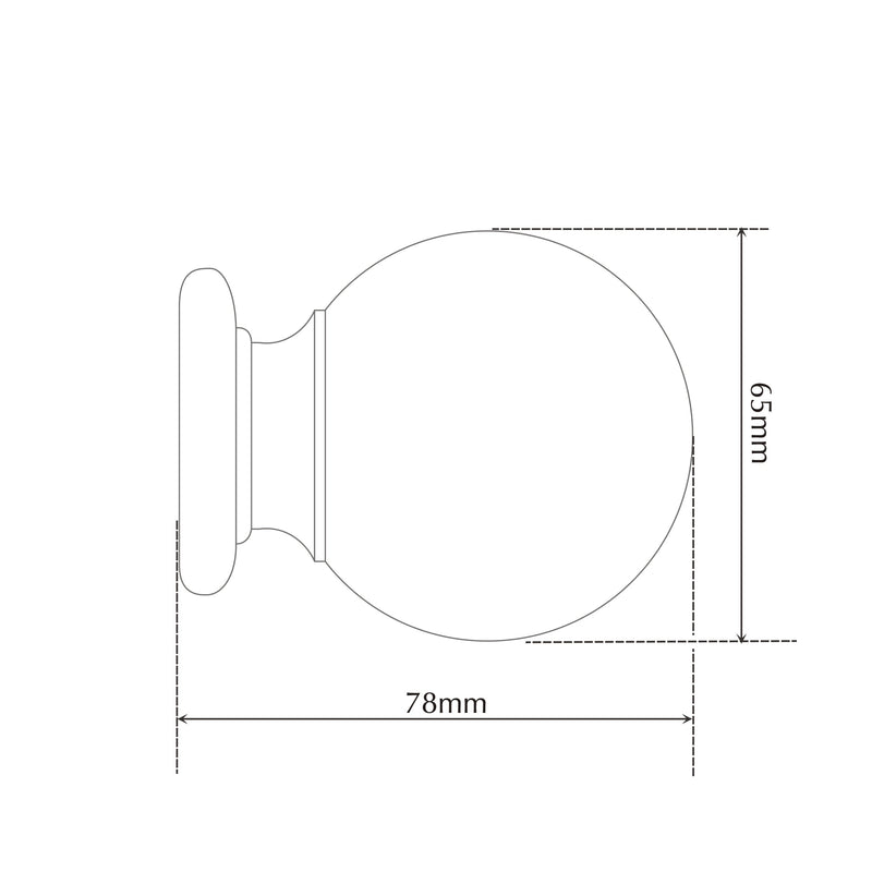 Finial dimensions
