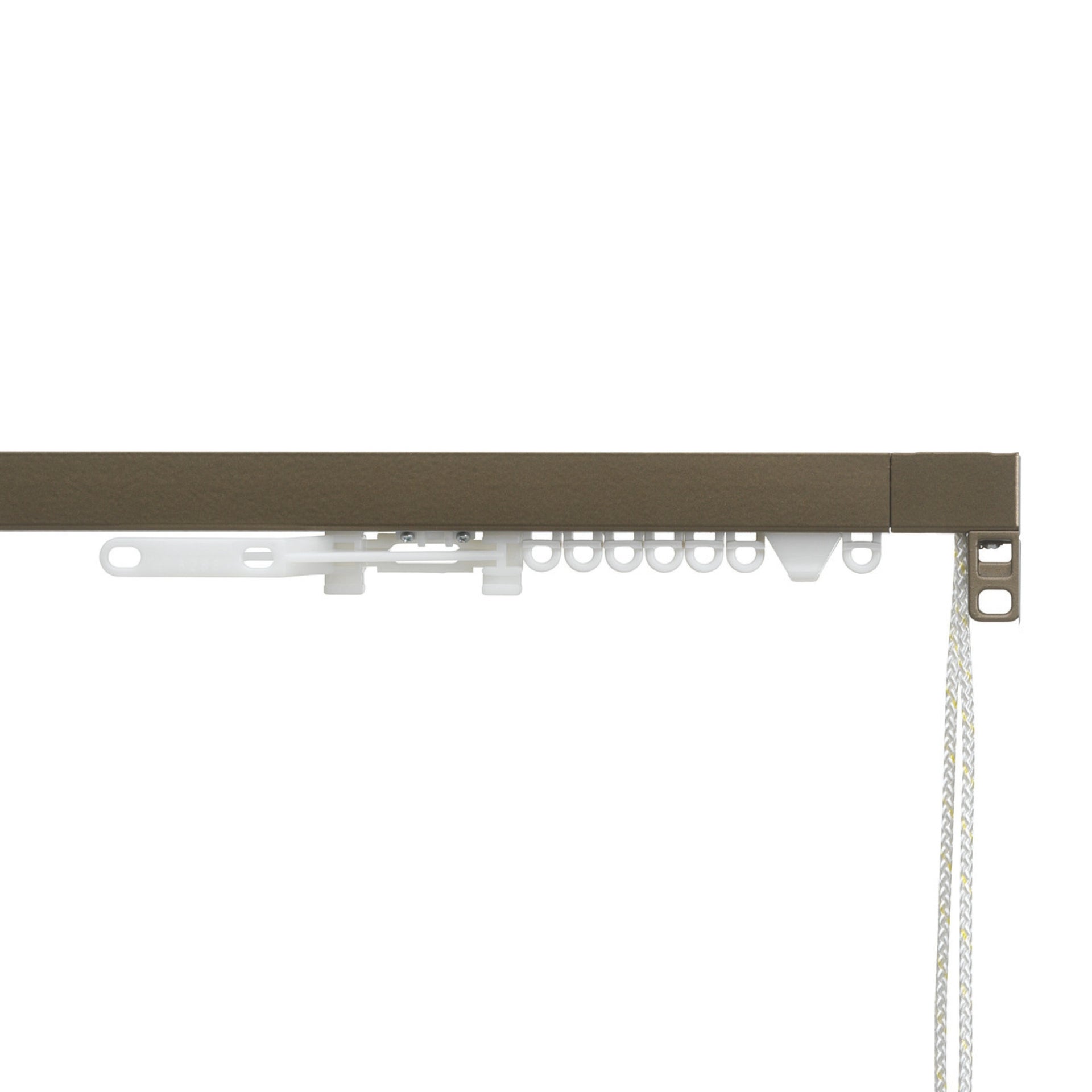 Silent Gliss 3000 Corded Curtain Track In White | Pole Design UK - Foto 3