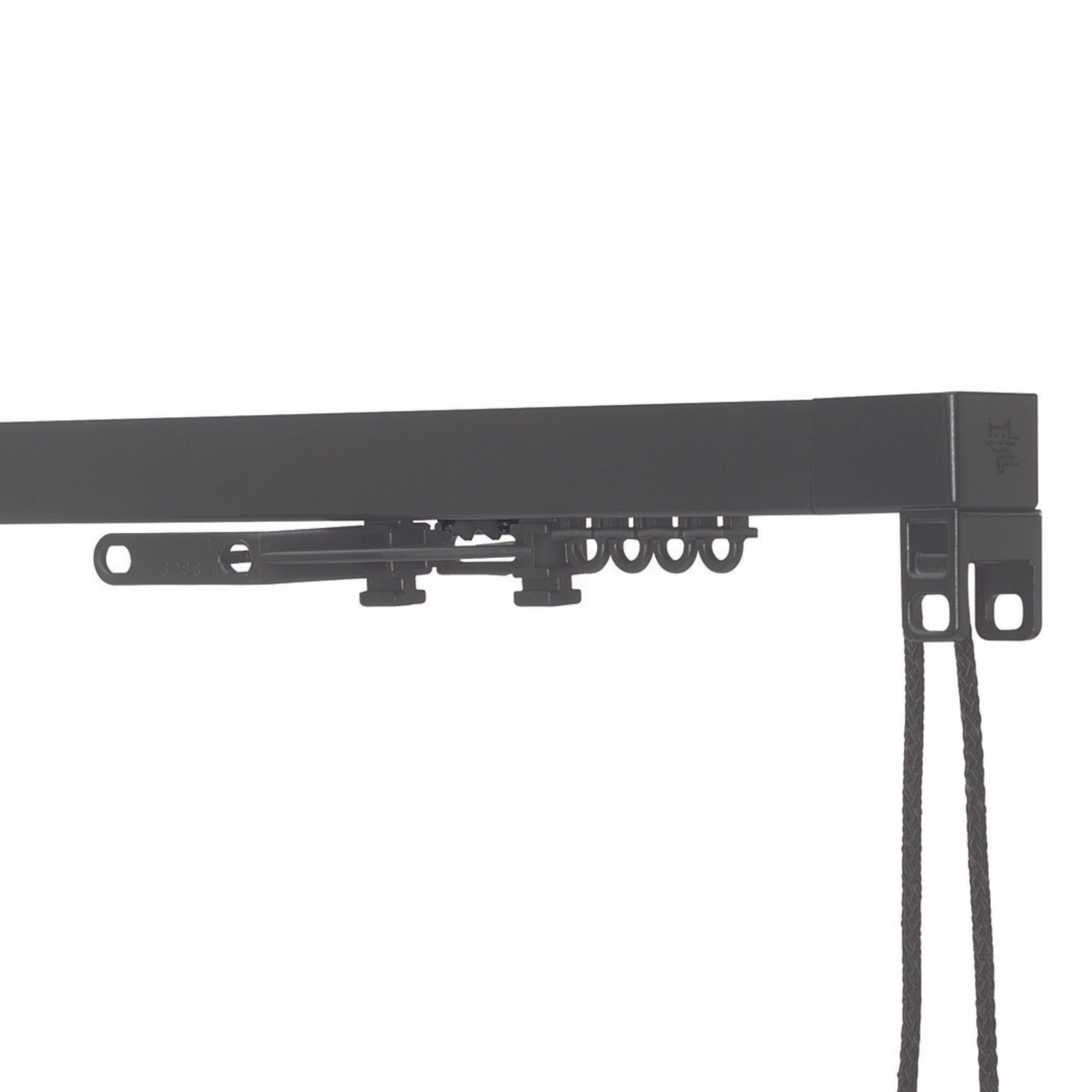 Silent Gliss 3870 Curtain Track in Black