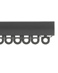 Silent Gliss 6010 Curtain Track in Black, end cap and gliders