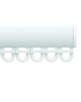 Silent Gliss 6010 Curtain Track in White, end cap and gliders