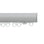 Silent Gliss 6840 Curtain Track in Anodic Grey, end cap and gliders