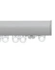 Silent Gliss 6840 Curtain Track in Anodic Grey, end cap and gliders