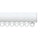 Silent Gliss 6840 Curtain Track in Matt White, end cap and gliders