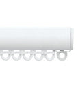 Silent Gliss 6840 Curtain Track in Matt White, end cap and gliders