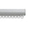 Silent Gliss 6840 Curtain Track in Silver, end cap and gliders