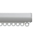 Silent Gliss 6840 Curtain Track in Silver, end cap and gliders