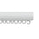 Silent Gliss 6840 Curtain Track in White, end cap and gliders