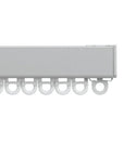 Silent Gliss 6870 Curtain Track in Anodic Grey, end cap and gliders