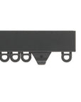 Silent Gliss 6870 Curtain Track in Black, end cap and gliders