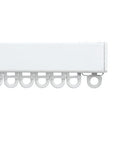 Silent Gliss 6870 Curtain Track in Matt White, end cap and gliders