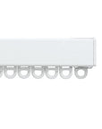 Silent Gliss 6870 Curtain Track in White, end cap and gliders