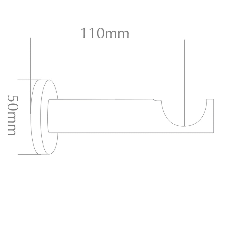 Bracket dimensions (11cm projection)