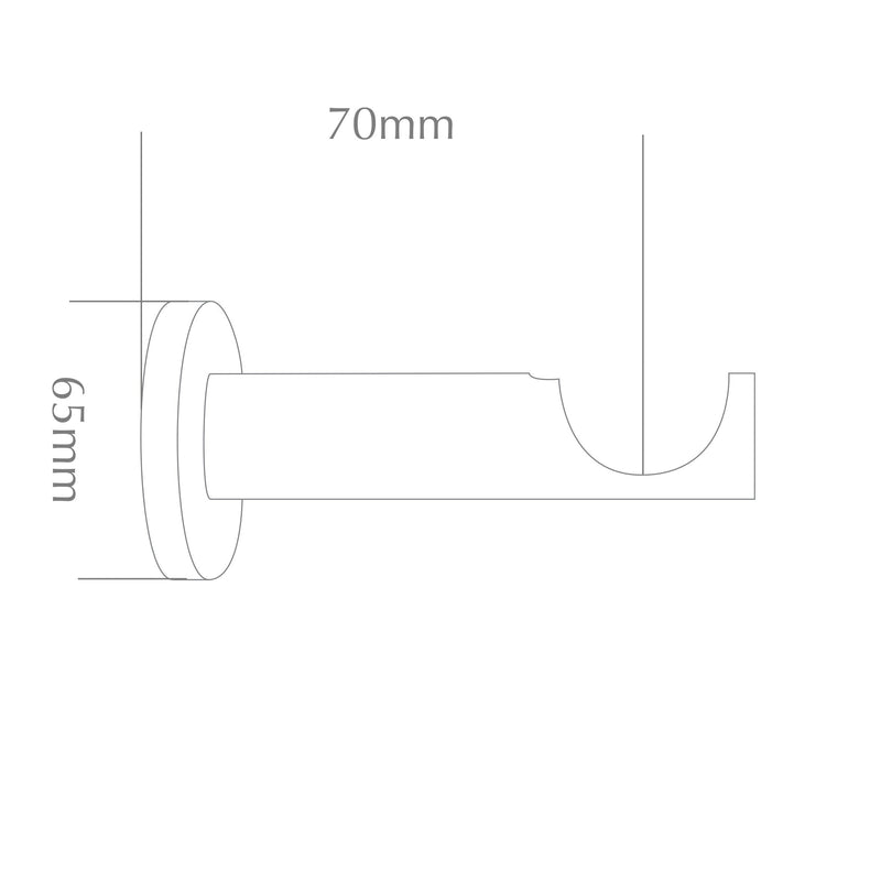 Bracket dimensions (7cm projection)
